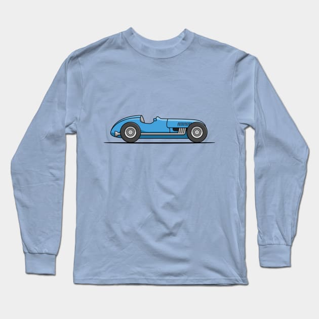 Classic Racing Car - Blue Long Sleeve T-Shirt by JingleSnitch